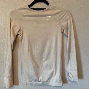 Gymshark Seamless Long Sleeve sand